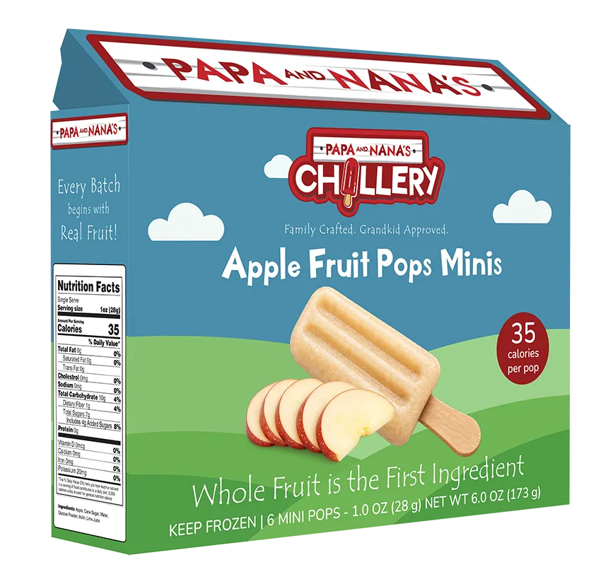 apple fruit pop product box